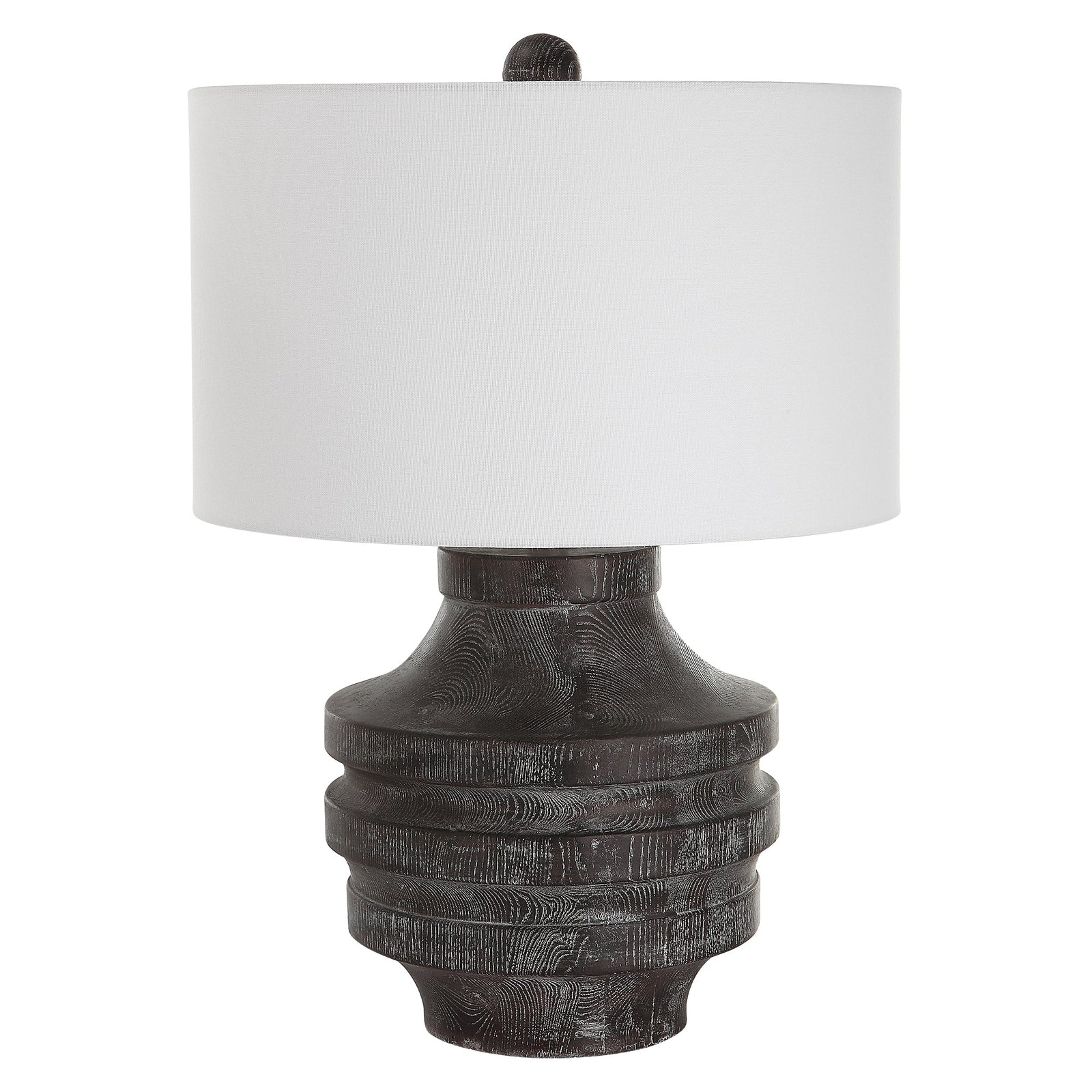 Uttermost Timber Carved Wood Table Lamp