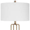 Uttermost Link Brushed Gold Floor Lamp