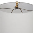 Modern Accents Elegant Metal Body Round Crystal Base Table Lamp - Set of 2