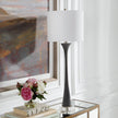 Uttermost Fountain Black Stone Buffet Lamp