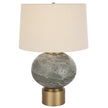 Uttermost Lunia Gray Glass Table Lamp