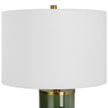 Modern Accents Metal Base Cylinder Ceramic Table Lamp