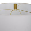Modern Accents Metal Base Cylinder Ceramic Table Lamp
