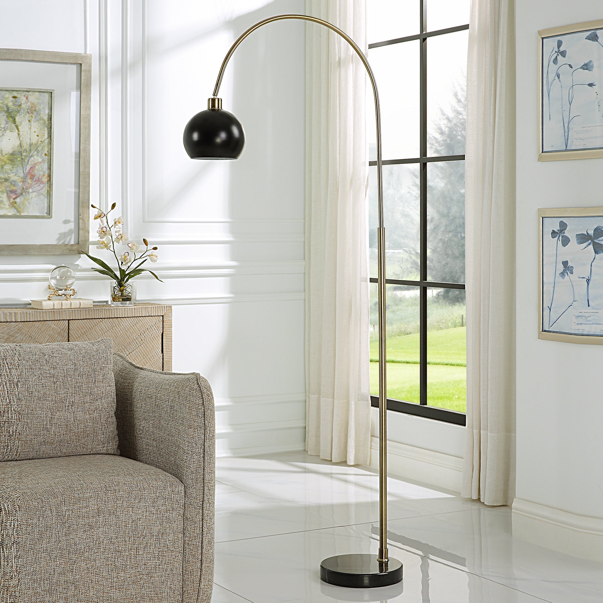 Modern Accents Arched Floor Lamp