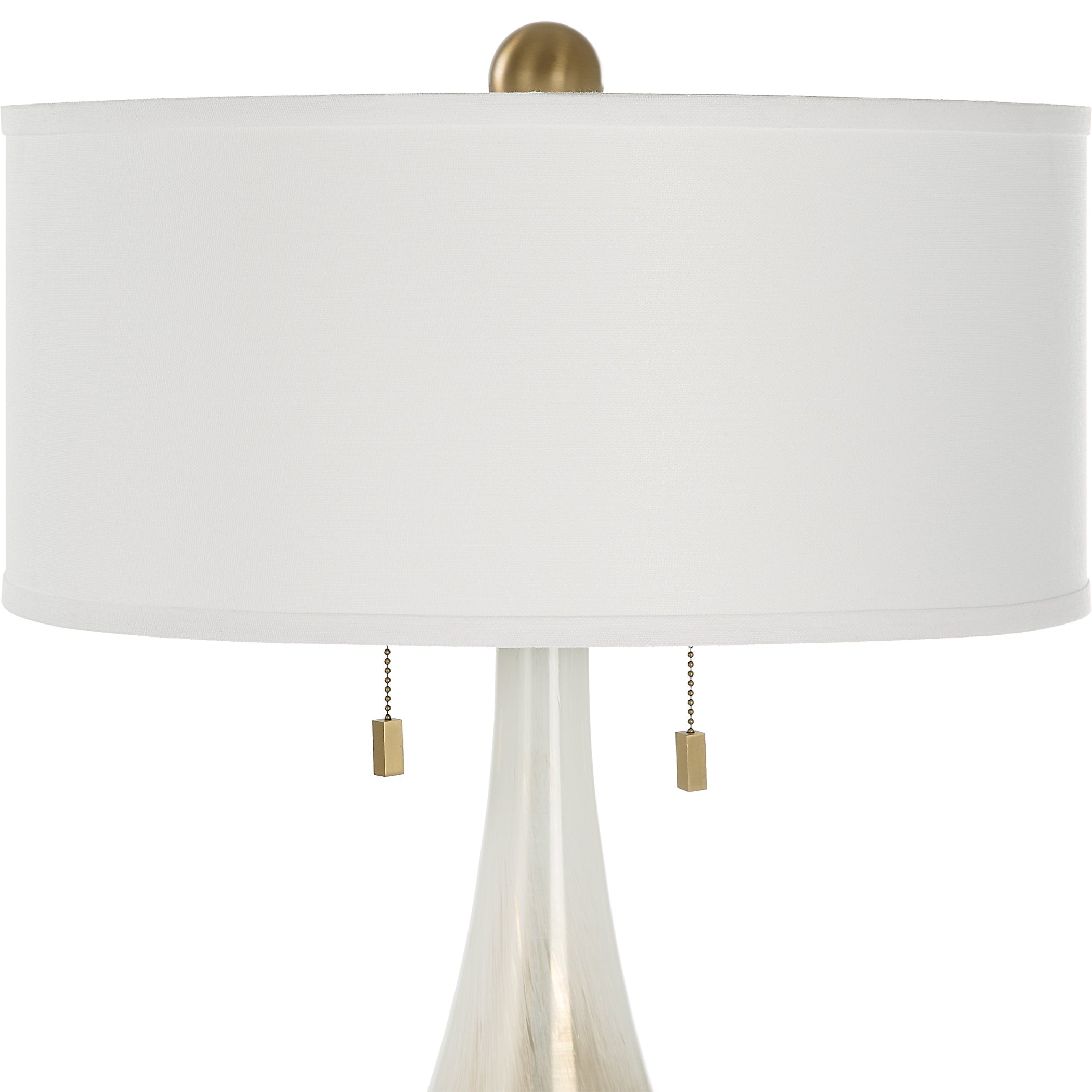 Uttermost Cardoni Bronze Glass Table Lamp