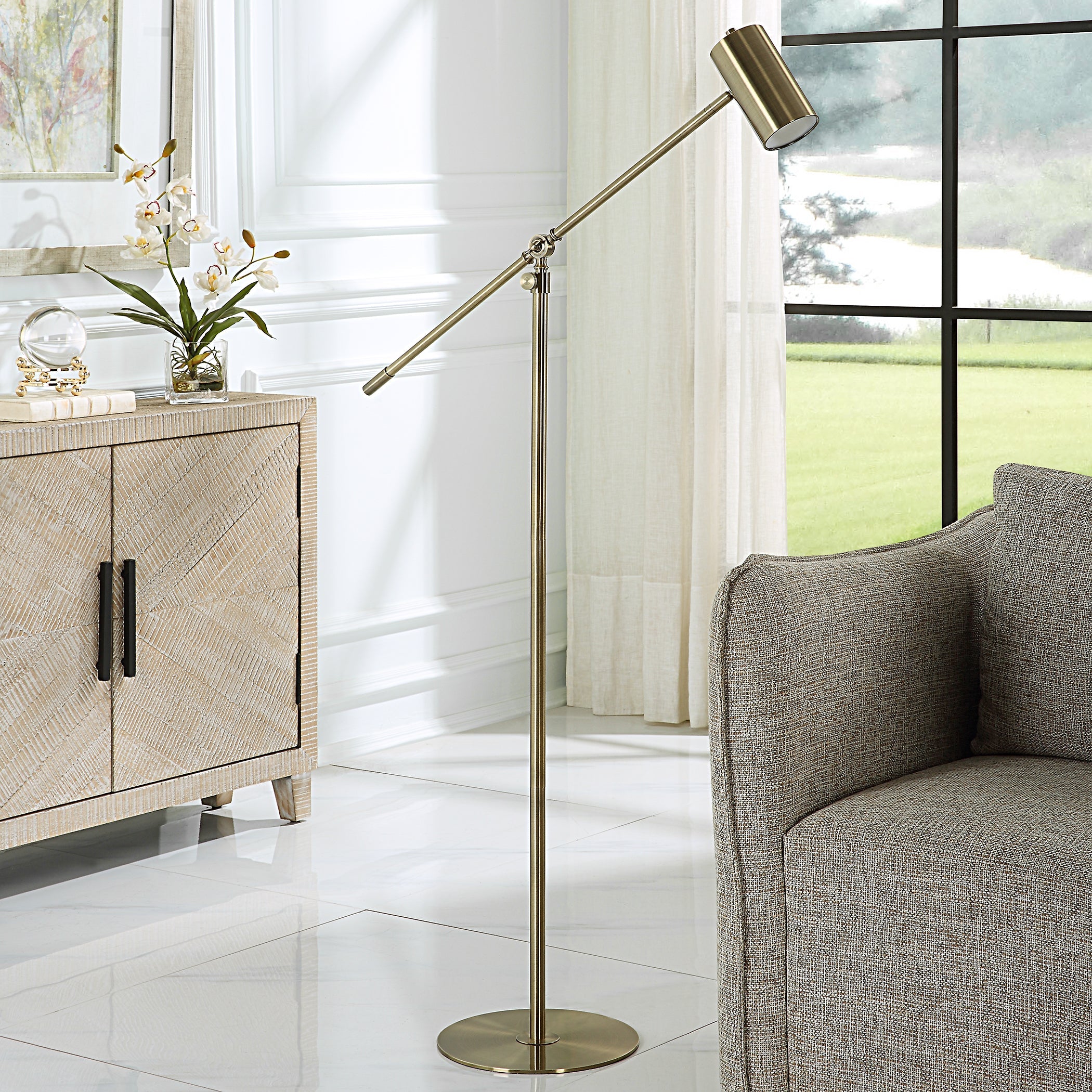 Modern Accents Adjustable Height Floor Lamp