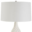 Uttermost Twisted Swirl White Table Lamp