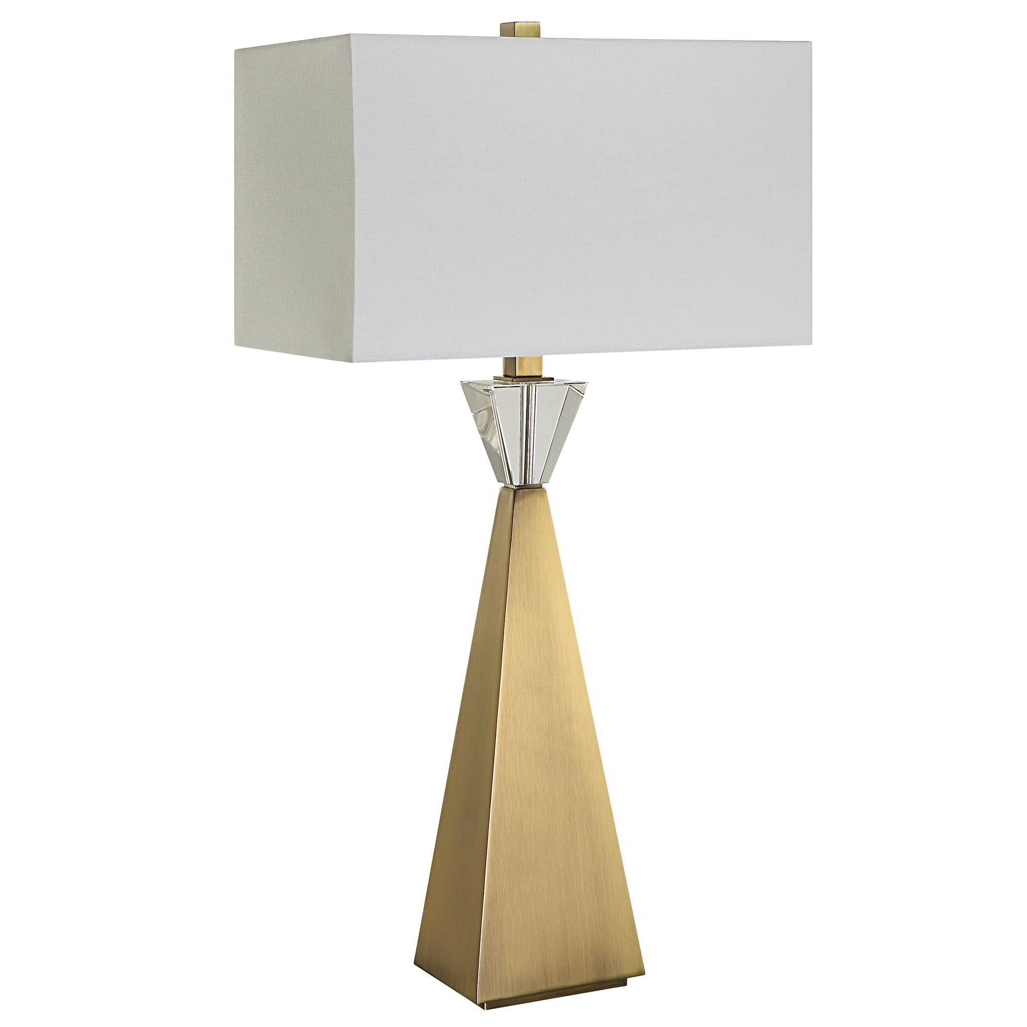 Uttermost Arete Modern Brass Table Lamp