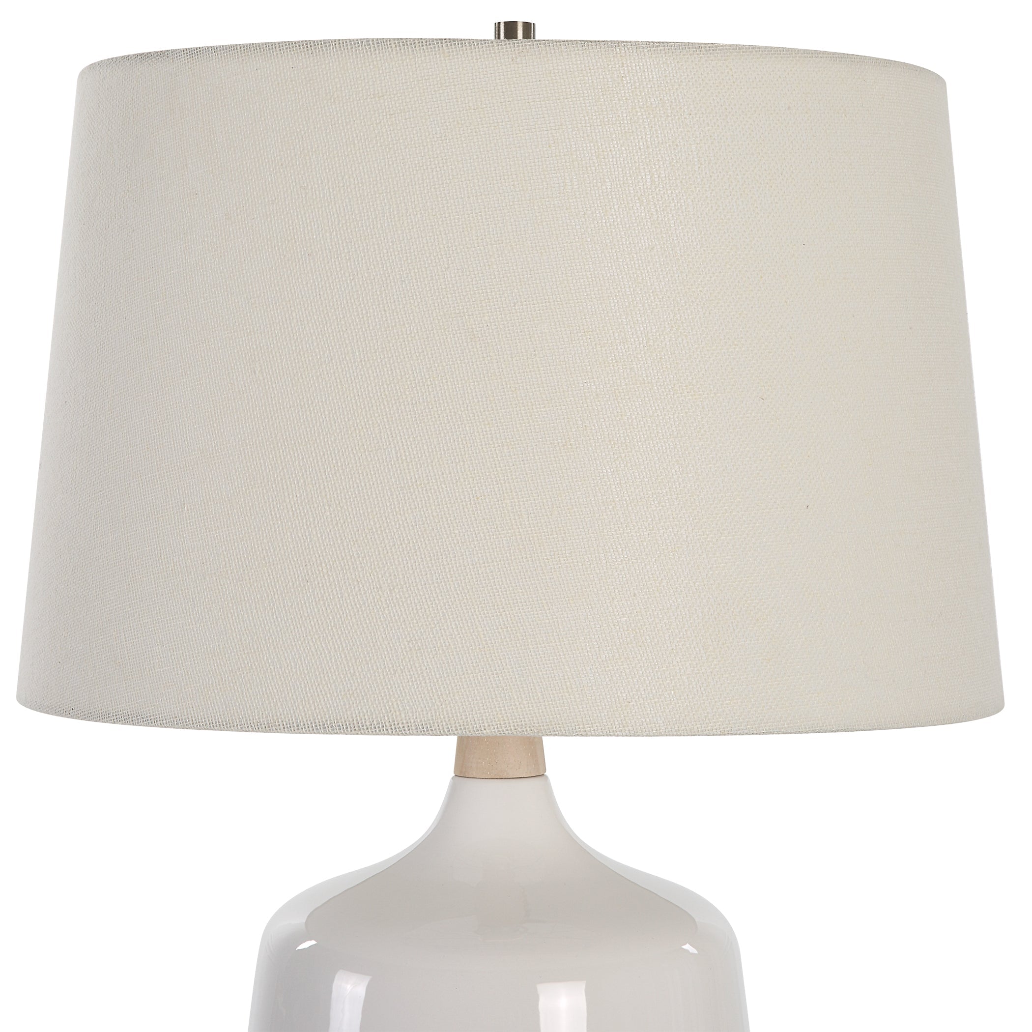 Uttermost Opal Gloss White Table Lamp