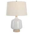 Uttermost Opal Gloss White Table Lamp