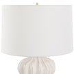 Uttermost Wrenley Ridged White Table Lamp