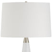 Uttermost Quinn White & Silver Table Lamp