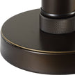 Modern Accents Knurling Adorns Top Table Lamp