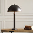 Modern Accents Knurling Adorns Top Table Lamp