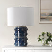 Modern Accents Rich Blue Hue Ceramic Table Lamp