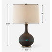 Uttermost Rimini Black Glaze Table Lamp