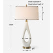 Uttermost Promenade White Table Lamp