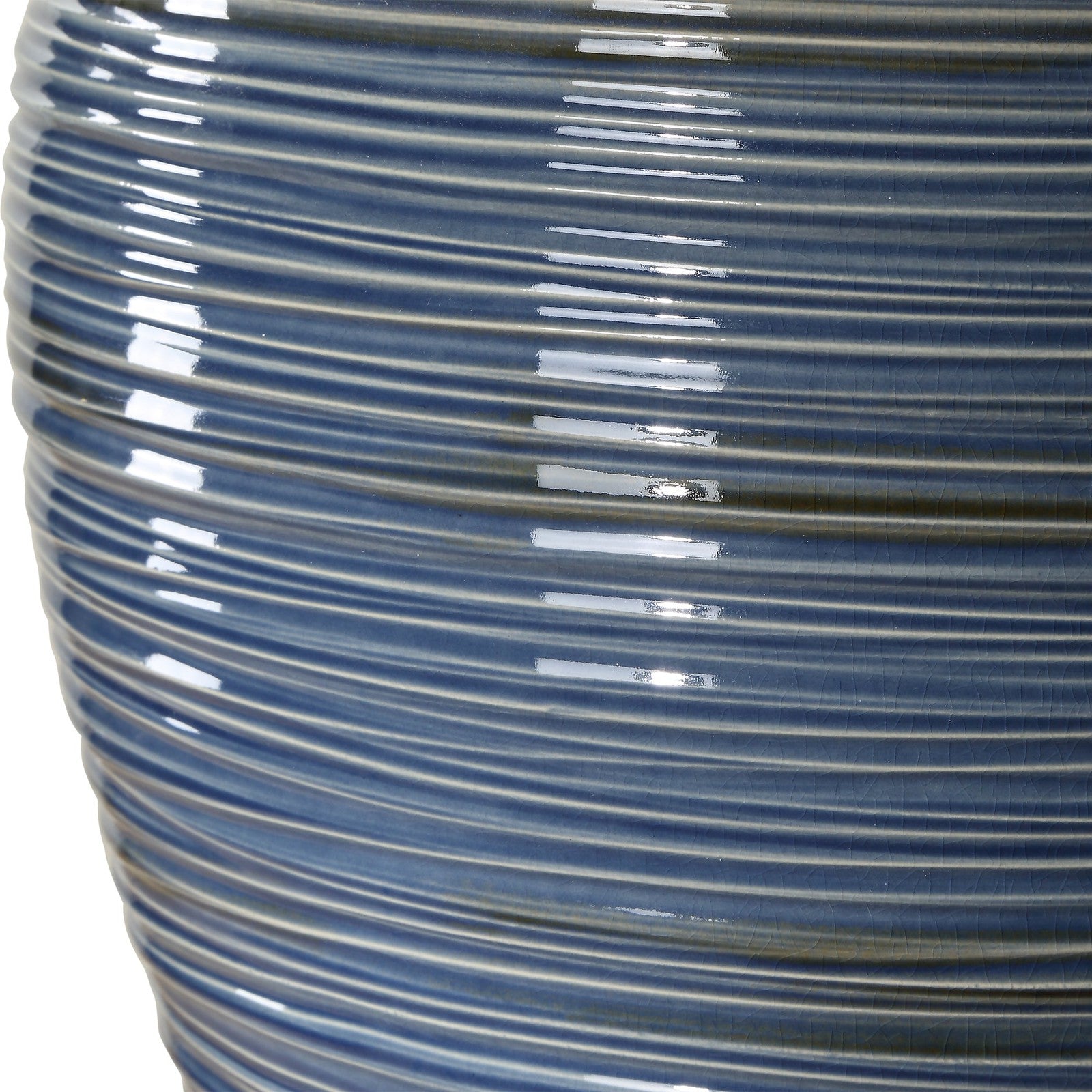 Uttermost Moher Glossy Blue Table Lamp