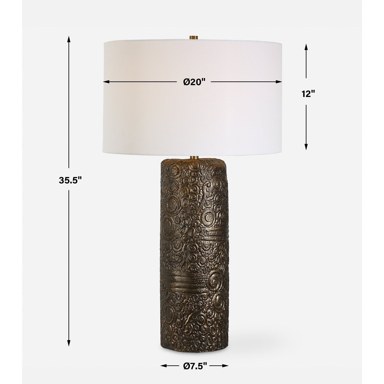 Uttermost Malaga Brass Table Lamp