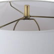 Uttermost Meltdown Ivory Teal Table Lamp