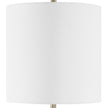 Modern Accents Round Black Marble Base Buffet Lamp