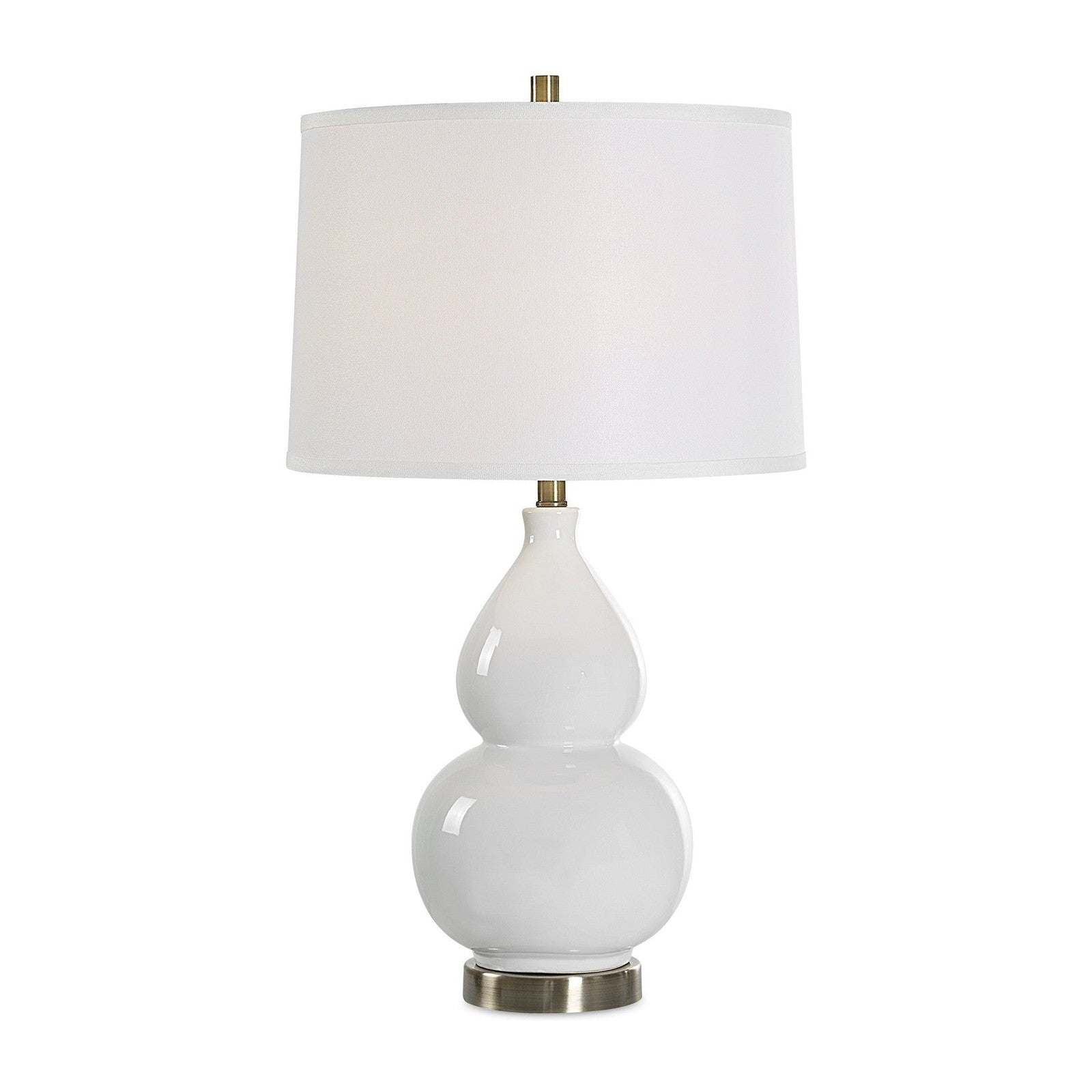 Modern Accents Gourd Shaped Ceramic Base Table Lamp
