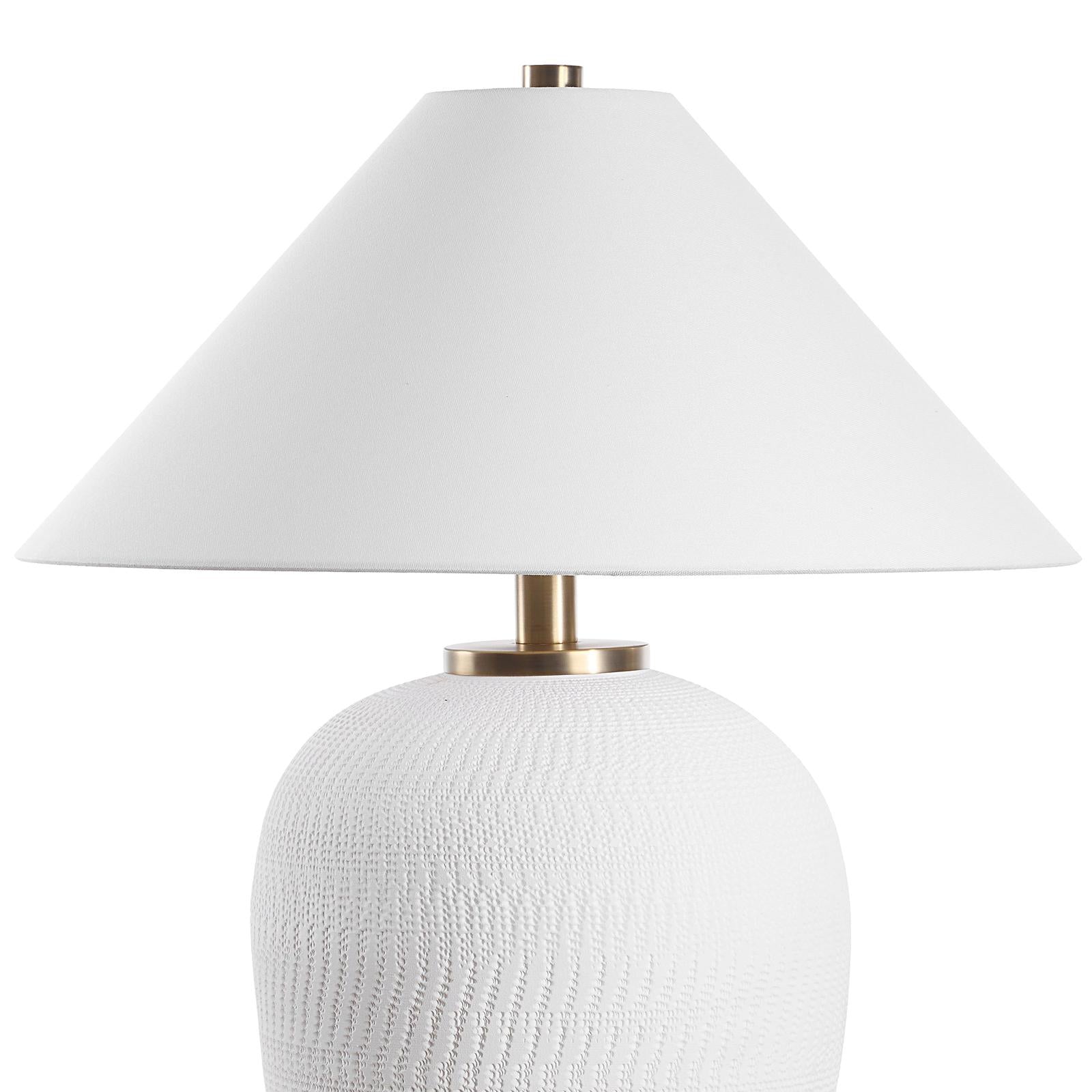 Uttermost Merriton Matt White Table Lamp