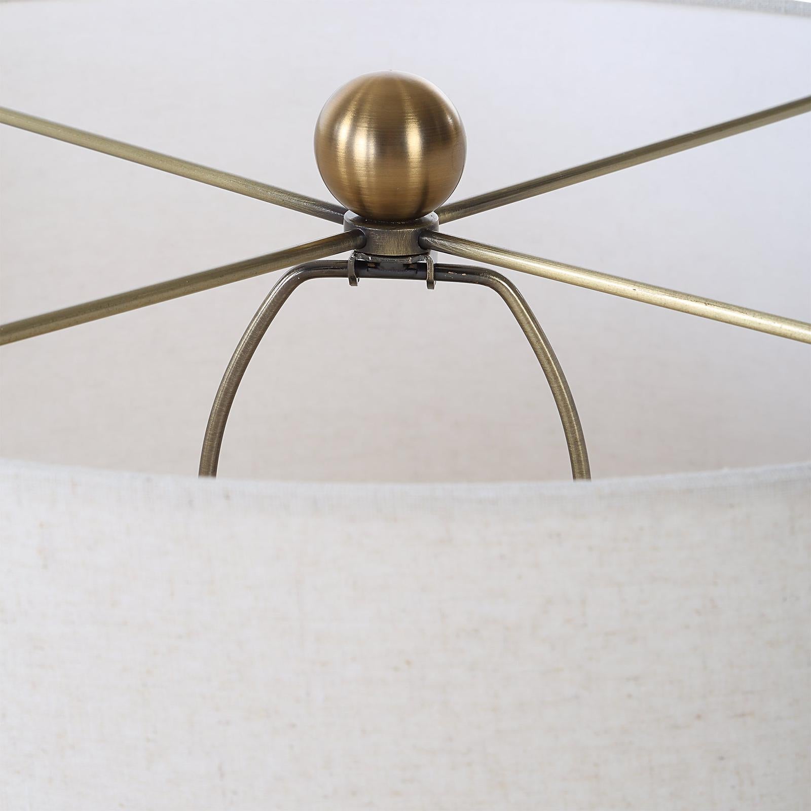 Uttermost Helston Dark Charcoal Table Lamp