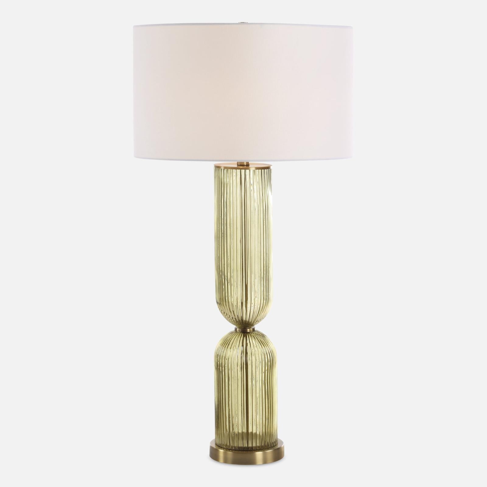 Uttermost Mirah Olive Glass Table Lamp