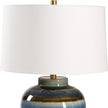 Uttermost Judarn Blue Brown Table Lamp