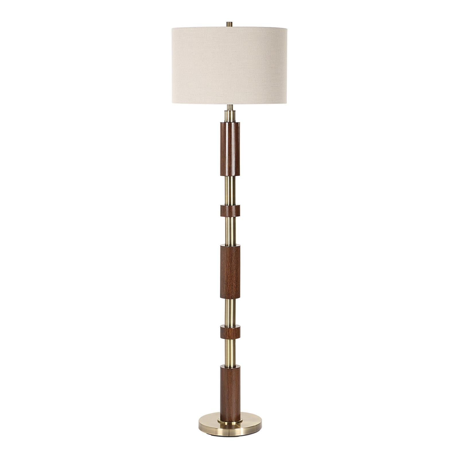 Uttermost Stacked Wooden Floor Lamp