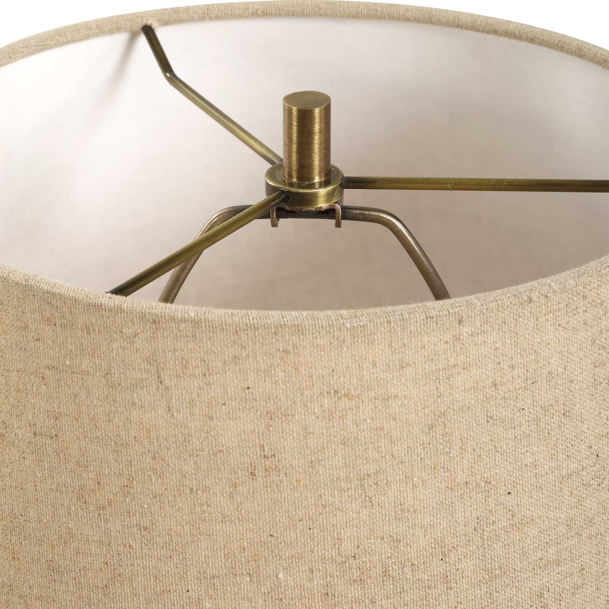 Uttermost Percy Brown Marble Buffet Lamp