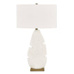 Uttermost Palm Leaf White Table Lamp