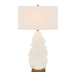 Uttermost Palm Leaf White Table Lamp