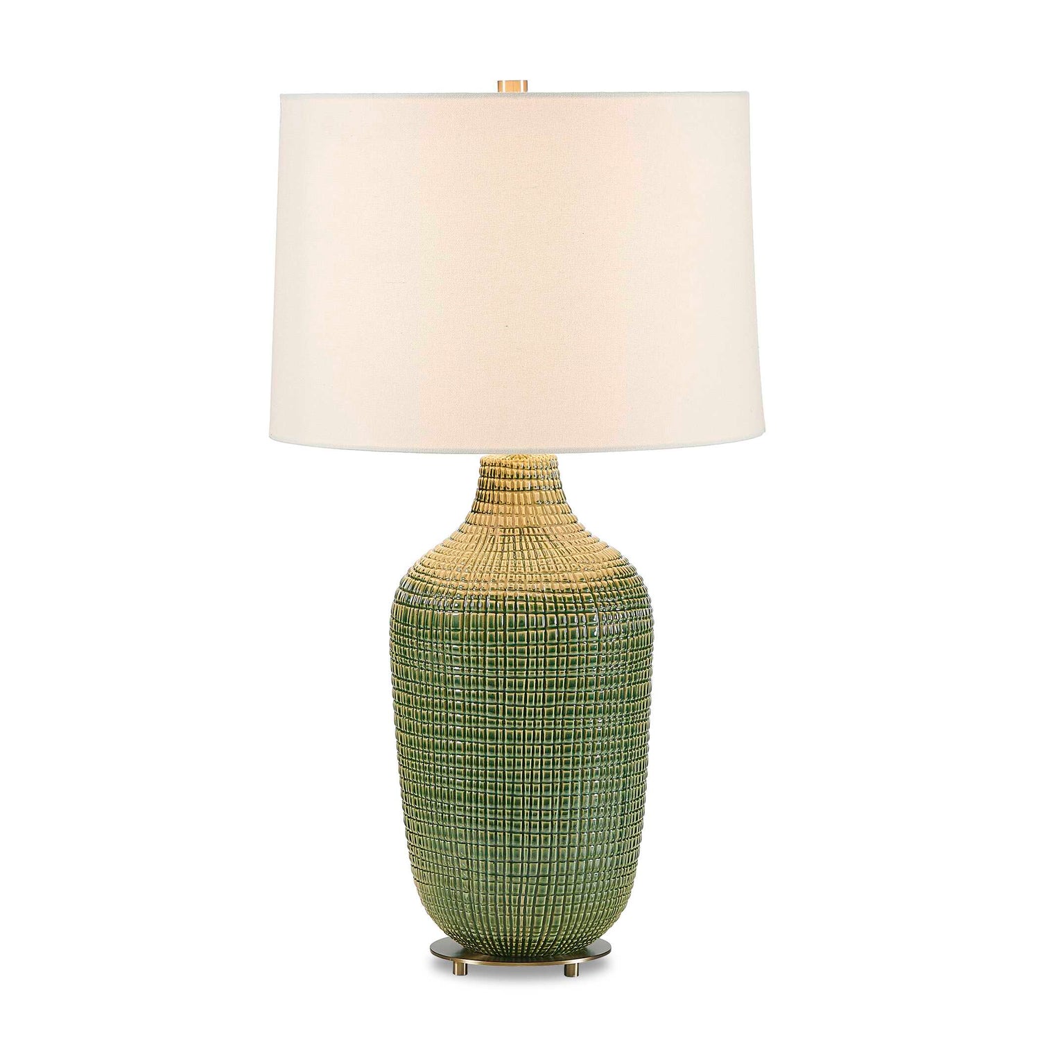 Uttermost Dulcich Green Grid Table Lamp