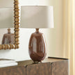 Uttermost Vinson Glossy Brown Table Lamp
