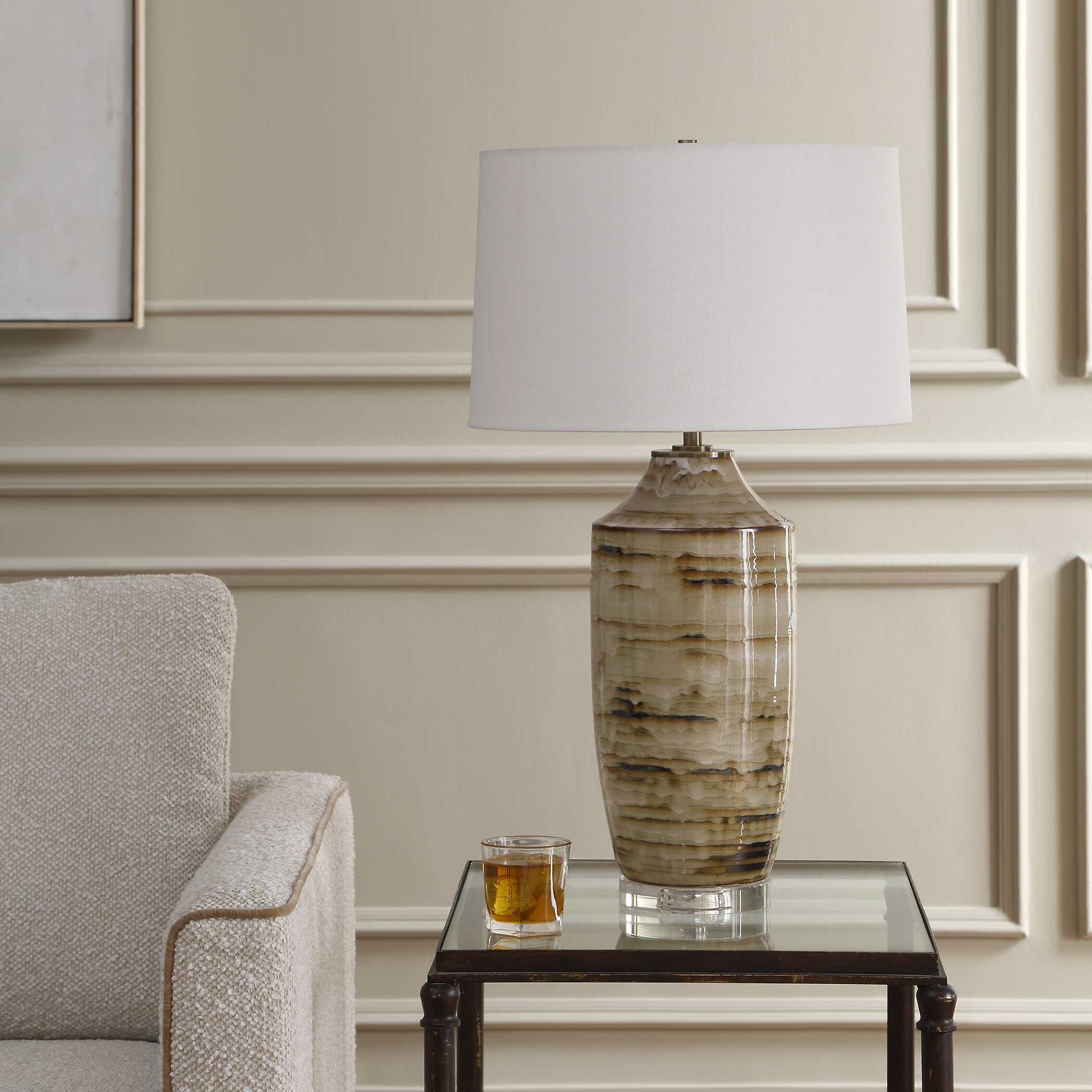 Uttermost Schneider Glazed Table Lamp