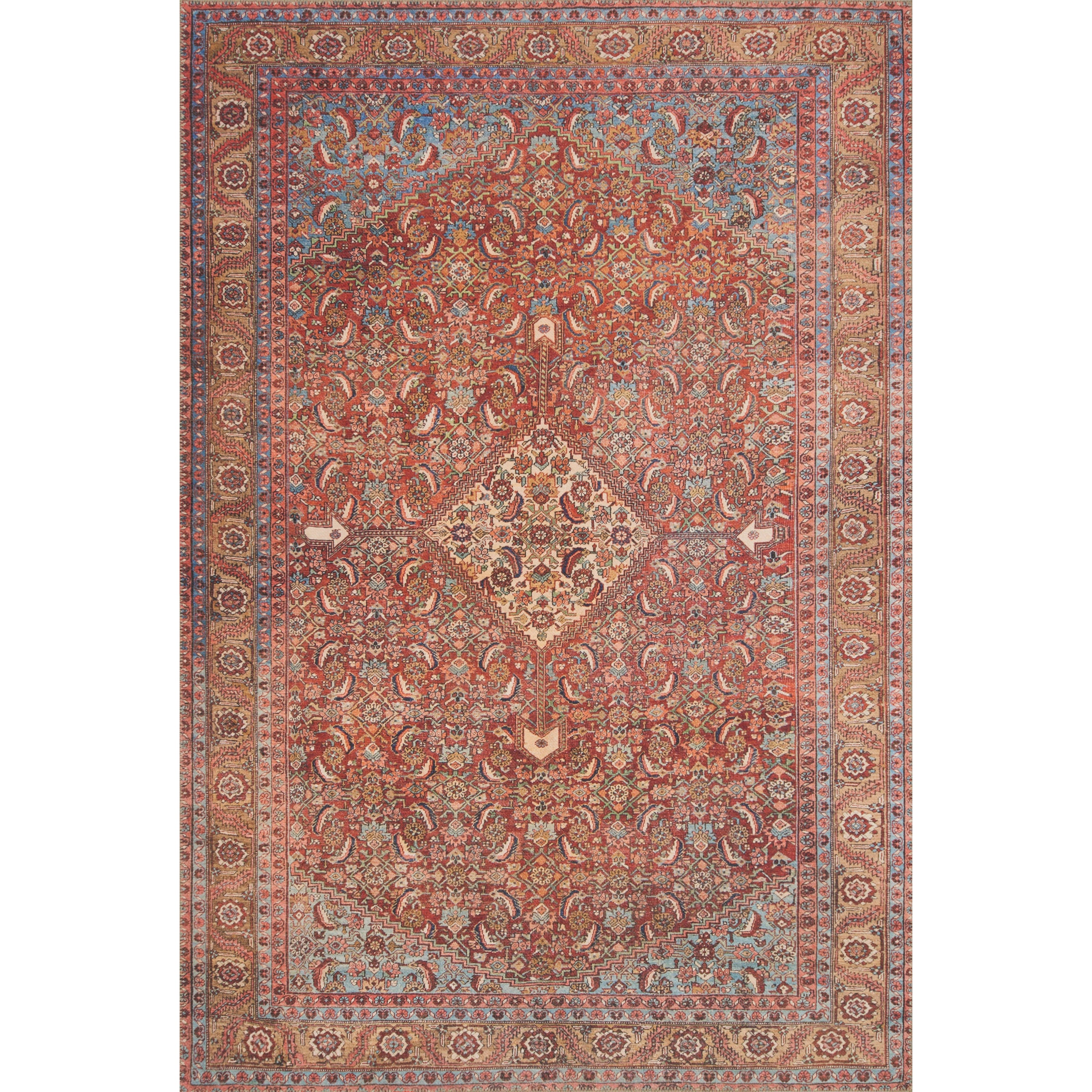 Loloi II Loren LQ-06 Red / Multi Rug