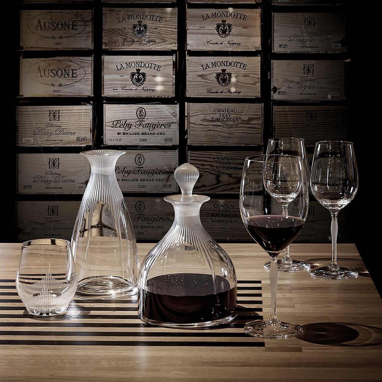 Lalique 100 Points Bordeaux Glass