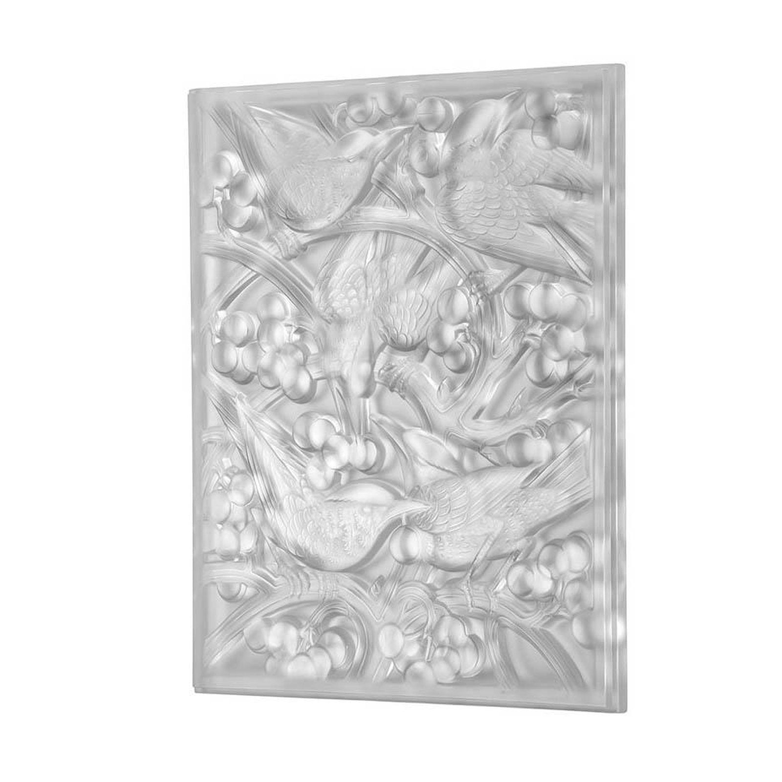 Lalique Merles Et Raisins Head Down Decorative Panel