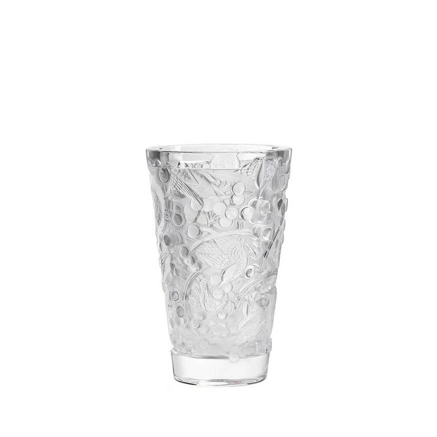 Lalique Merles Et Raisins Medium Vase