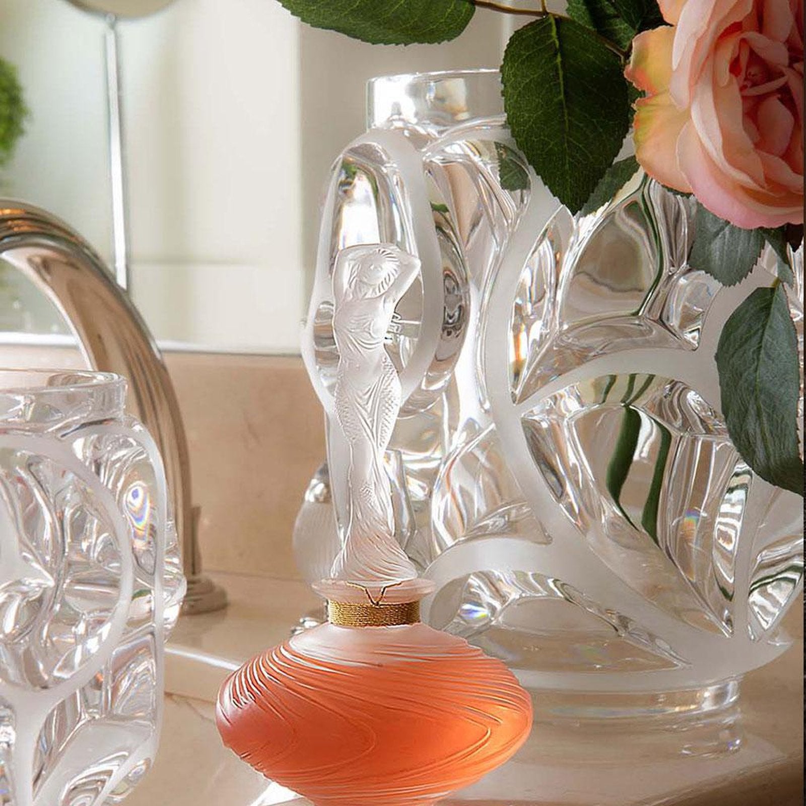 Lalique Tourbillons Grand Vase