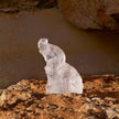 Lalique Clear Crystal Baby Elephant Sculpture