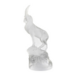 Lalique Clear Crystal Ibex Sculpture