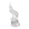 Lalique Clear Crystal Ibex Sculpture