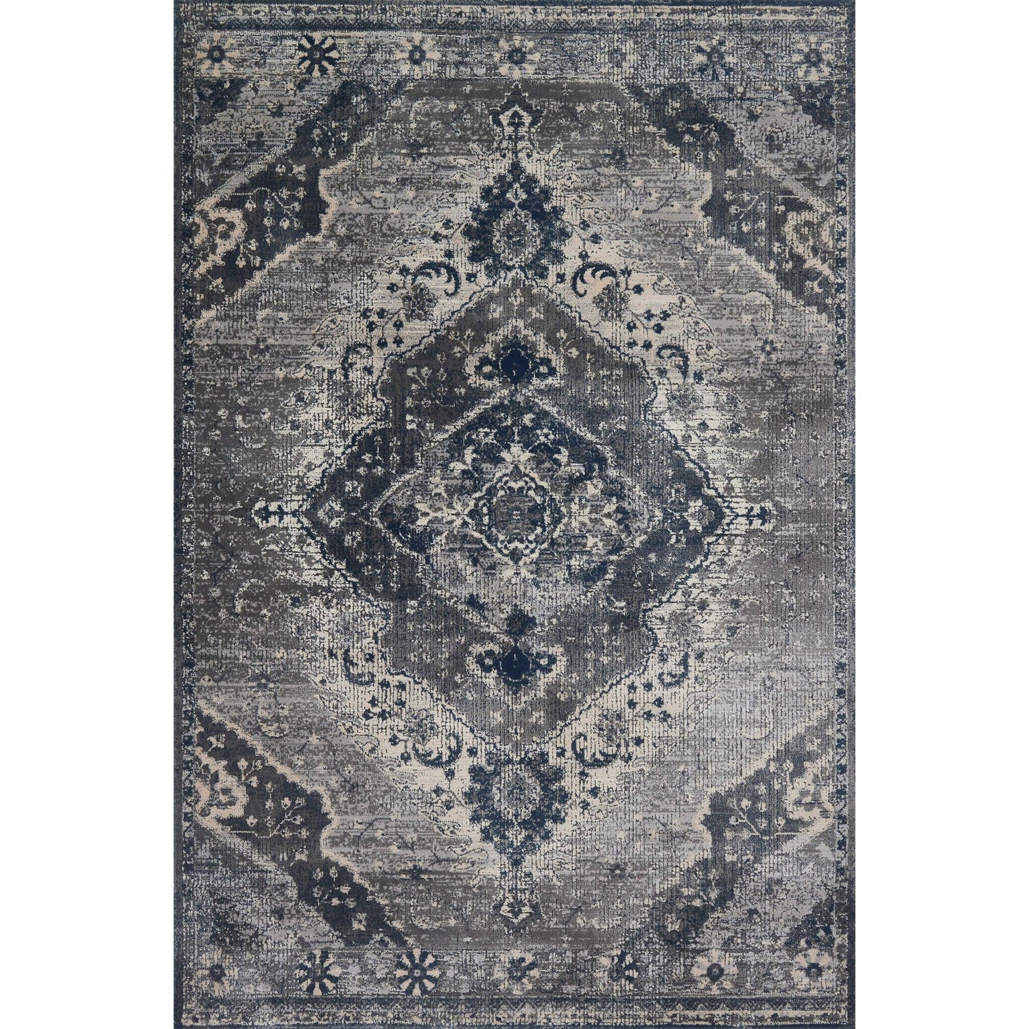 Loloi Magnolia Home Everly VY-07 Rug in Silver / Grey