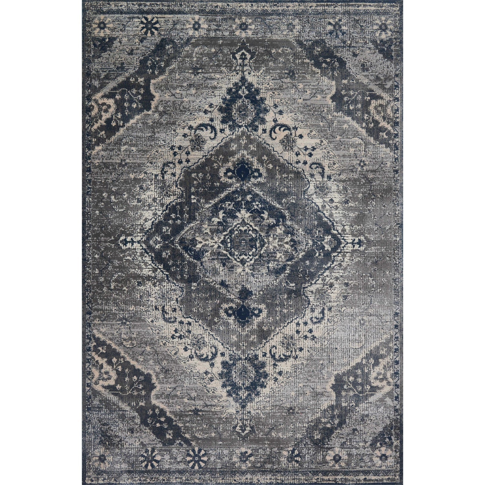 Loloi Magnolia Home Everly VY-07 Rug in Silver / Grey