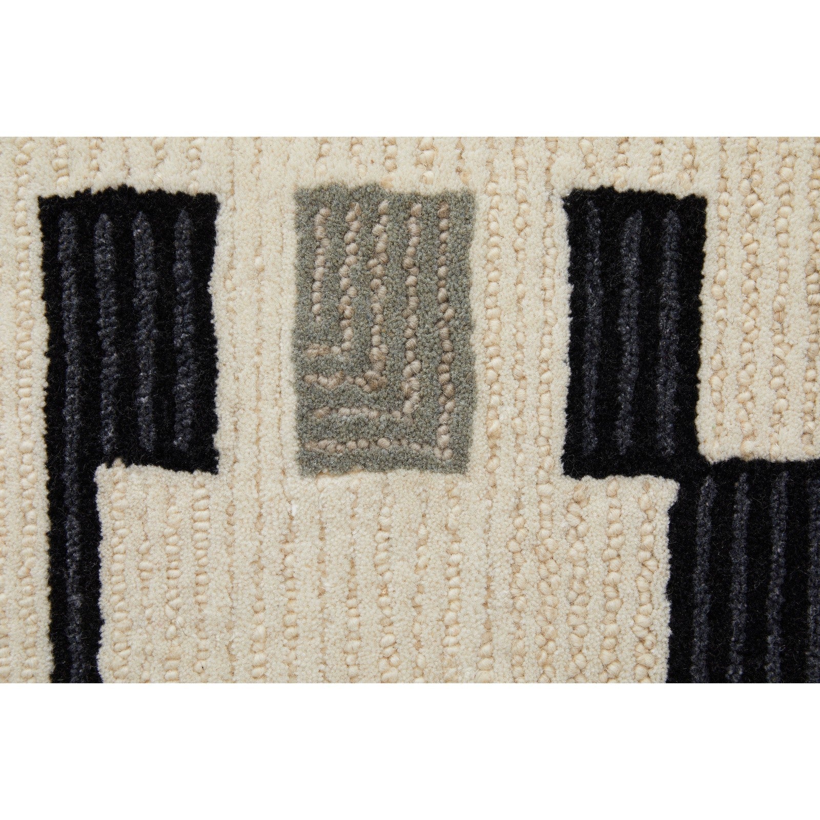 Feizy Maguire 8903F Transitional Abstract Rug in Ivory/Taupe