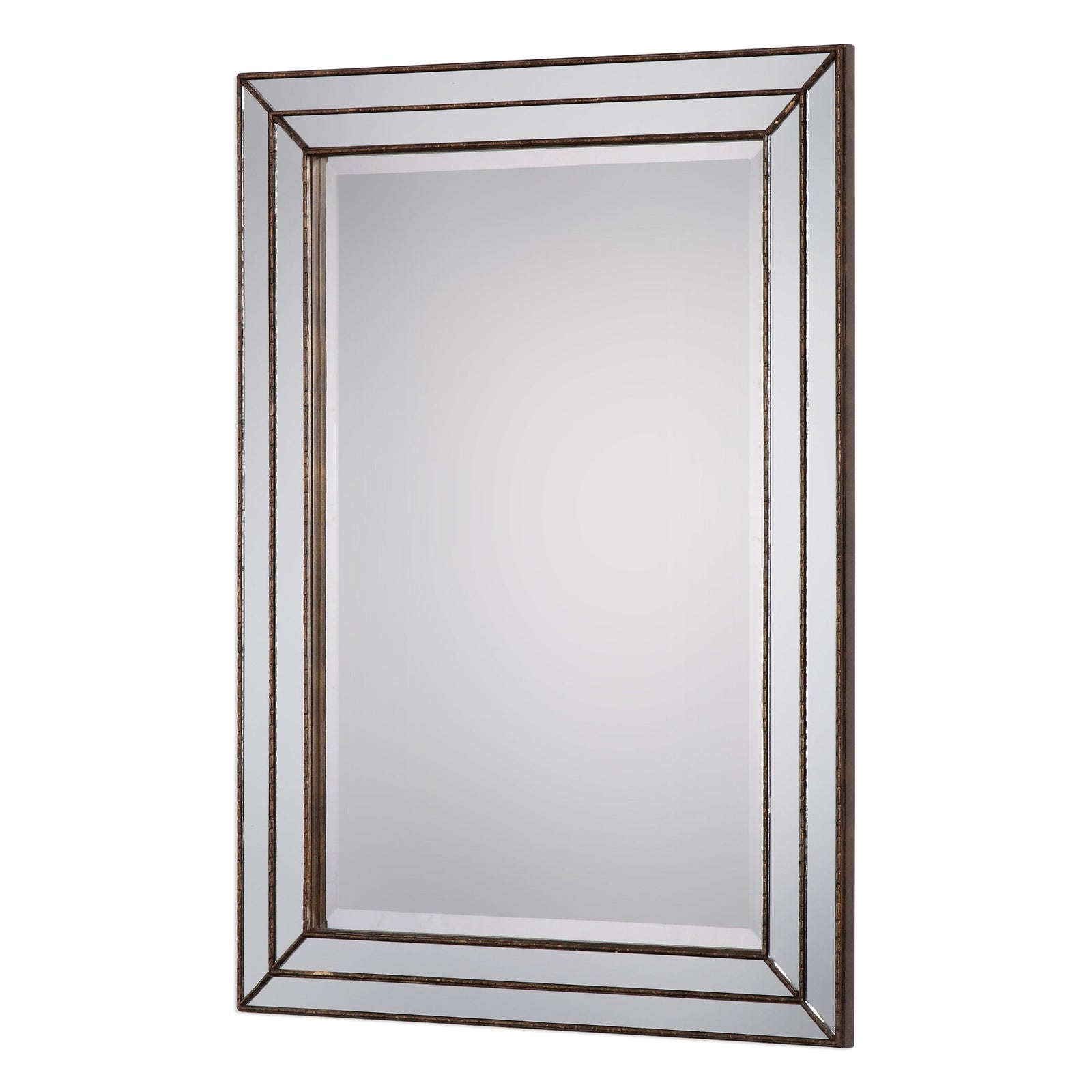 Modern Accents Grooved Inlay Mirror