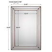 Modern Accents Grooved Inlay Mirror